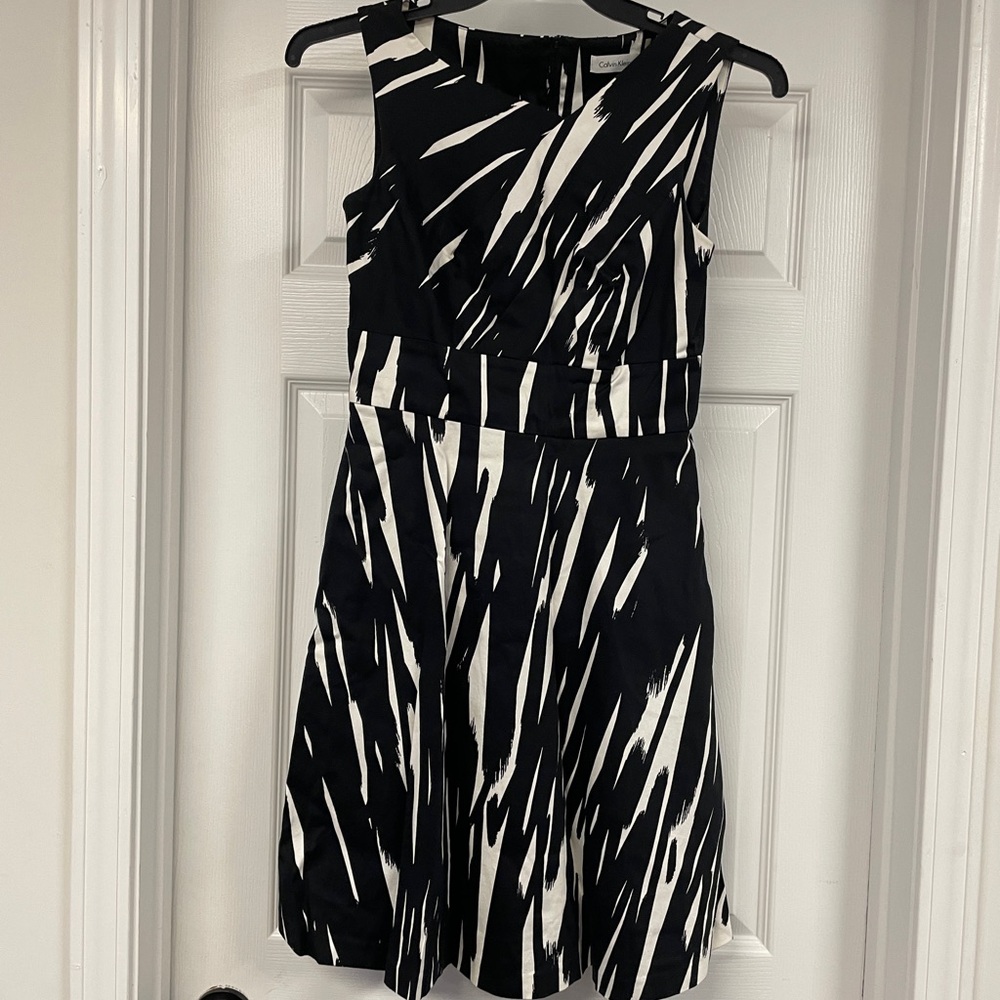 Stylish Black and White Dress